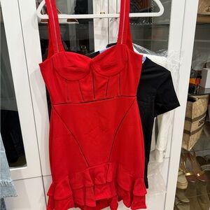 Jonathan Simkhai Scarlet Mini Dress